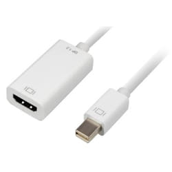 Sharkoon 0.15m, Mini DisplayPort/HDMI 0,15 m Bianco