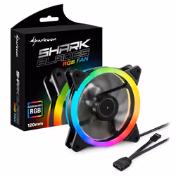 Sharkoon SHARK Blades RGB Case per computer Ventilatore 12 cm - Vista aggiuntiva 4