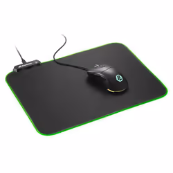 Sharkoon 1337 RGB V2 Gaming Mat Tappetino per mouse per gioco da computer Nero - Vista aggiuntiva 5