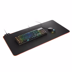Sharkoon 1337 RGB V2 Tappetino per mouse per gioco da computer Nero - Vista aggiuntiva 5