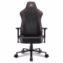 Sharkoon SGS30 Sedia per gaming universale Sedia imbottita tappezzata Nero, Rosa - Vista aggiuntiva 5