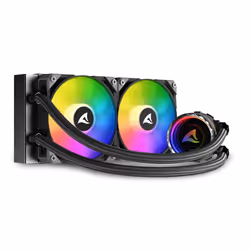 Sharkoon S80 RGB Case per computer, Processore Raffreddatore di liquidi tutto in uno 12 cm Nero 1 pz - Vista aggiuntiva 6