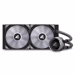 Sharkoon S80 RGB Case per computer, Processore Raffreddatore di liquidi tutto in uno 12 cm Nero 1 pz - Vista aggiuntiva 8