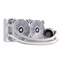 Sharkoon S80 RGB Case per computer, Processore Raffreddatore di liquidi tutto in uno 12 cm Bianco 1 pz - Vista aggiuntiva 4