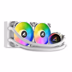 Sharkoon S80 RGB Case per computer, Processore Raffreddatore di liquidi tutto in uno 12 cm Bianco 1 pz - Vista aggiuntiva 6