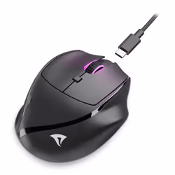 Sharkoon OfficePal M25W mouse Gaming Mano destra RF Wireless + USB Type-C Ottico 4000 DPI - Vista aggiuntiva 4