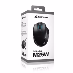 Sharkoon OfficePal M25W mouse Gaming Mano destra RF Wireless + USB Type-C Ottico 4000 DPI - Vista aggiuntiva 8