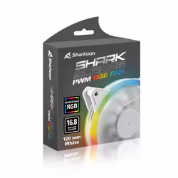 Sharkoon Shark Blades PWM Case per computer Ventilatore 12 cm Bianco 1 pz - Vista aggiuntiva 5