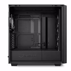 Sharkoon REBEL C70M RGB Full Tower Nero, Legno - Vista aggiuntiva 5