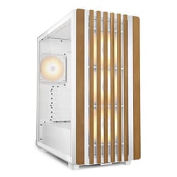 Sharkoon REBEL C70G RGB Full Tower Bianco, Legno
