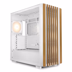 Sharkoon REBEL C70G RGB Full Tower Bianco, Legno - Vista aggiuntiva 4
