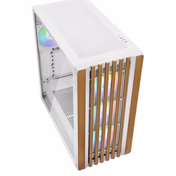 Sharkoon REBEL C70G RGB Full Tower Bianco, Legno - Vista aggiuntiva 7