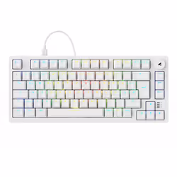Sharkoon SGK25 tastiera Casa USB QWERTZ Tedesco Bianco - Vista aggiuntiva 2