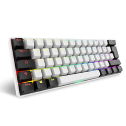 Sharkoon SGK50 S4 tastiera Casa USB QWERTZ Tedesco Bianco