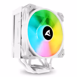 Sharkoon A50 RGB, Raffreddatore d'aria, 12 cm, 500 Giri/min, 1800 Giri/min, 121,55 m³/h, Bianco