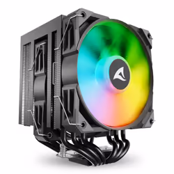 Sharkoon A60 RGB, Raffreddatore d'aria, 12 cm, 500 Giri/min, 1800 Giri/min, 121,55 m³/h, Nero