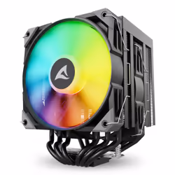 Sharkoon A60 RGB Processore Raffreddatore d'aria 12 cm Nero 1 pz