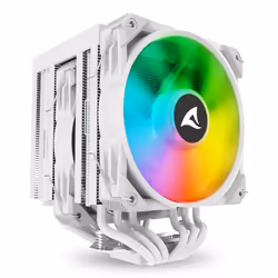 Sharkoon A60 RGB, Raffreddatore d'aria, 12 cm, 500 Giri/min, 1800 Giri/min, 121,55 m³/h, Bianco