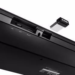 Sharkoon OfficePal K30W bk tastiera Casa/ufficio USB QWERTZ Tedesco Nero - Vista aggiuntiva 7