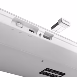 Sharkoon OfficePal K30W wh tastiera Casa/ufficio USB QWERTZ Tedesco Bianco - Vista aggiuntiva 7