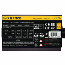 Xilence Performance A+ XN340 | XP850R12 alimentatore per computer 850 W 20+4 pin ATX ATX Nero - Vista aggiuntiva 4