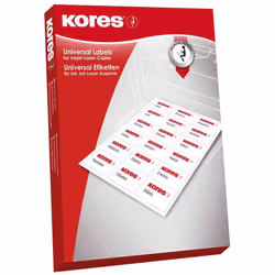 Kores L6333, Bianco, Universale, Rettangolo, A4, Germania, Laser/Inkjet