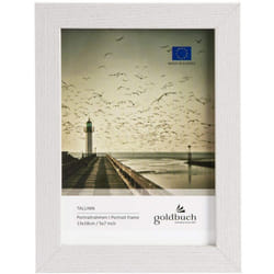 Goldbuch - portafoto Tallinn in Legno, Formato 13 x 18 cm, Ritratto Supporto da Parete, Singola in mdf, Cornice per Foto, Bianco, ca. 16 x 21 x 1,5 cm