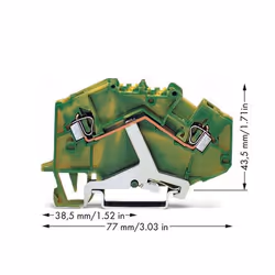 Wago 780-607 morsettiera Verde, Giallo