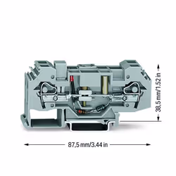 Wago 282-140 morsettiera Grigio