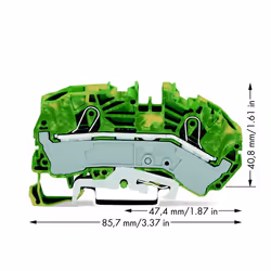 Wago 2016-7607 morsettiera Verde, Giallo - Vista aggiuntiva 2