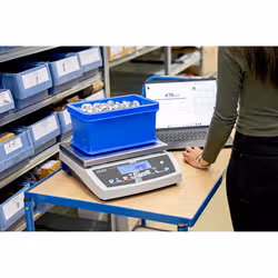 KERN & SOHN IoT-Line Zählwaage LCD 36 kg Acciaio inox - Vista aggiuntiva 4