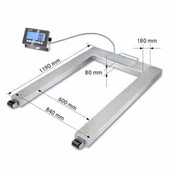 KERN & SOHN Palettenwaage LCD 600 kg Acciaio inox - Vista aggiuntiva 2