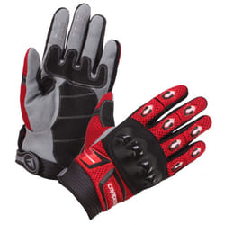 Modeka MX Top Guanti, nero-rosso, dimensione S per uomo