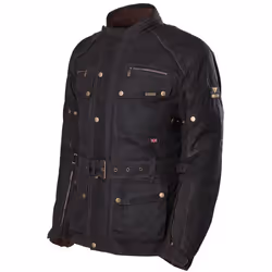 Modeka Glasgow Giacca di cera, nero, dimensione XL per uomo