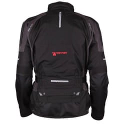 Modeka Westport Giacca in tessuto, nero-grigio, dimensione XS per uomo