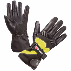 Modeka Freeze Evo Guanti da moto impermeabili, nero-giallo, dimensione L per uomo