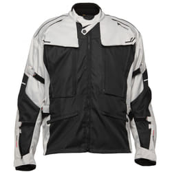 Modeka Mando Giacca tessile, nero-grigio, dimensione 10XL per uomo