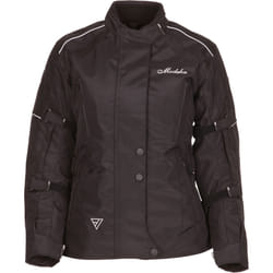 Modeka Janika Giacca tessile moto da donna, nero, dimensione 40 per donne