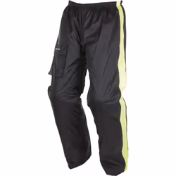 Modeka Ax-Dry Pantaloni pioggia, nero-giallo, dimensione L per uomo - Vista aggiuntiva 2