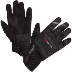 Modeka Sonora Guanti da moto, nero-rosso, dimensione S M per uomo