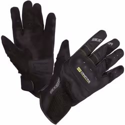Modeka Sonora Guanti da moto, nero-giallo, dimensione S M per uomo