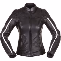 Modeka Alva Giacca da donna, nero-bianco, dimensione 44 per donne