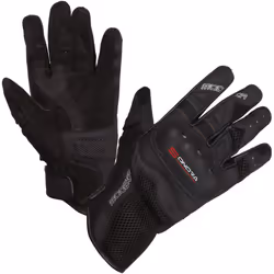 Modeka Sonora Guanti da moto, nero-rosso, dimensione M per uomo