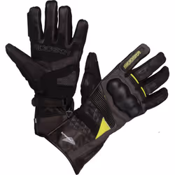 Modeka Panamericana Guanti Moto, nero-giallo, dimensione M L per uomo