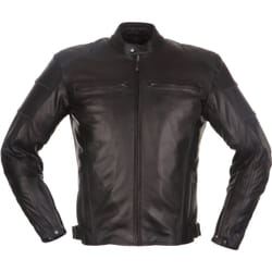 Modeka Ruven Giacca in pelle motociclistica, nero, dimensione 4XL per uomo