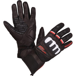 Modeka Air Ride Guanti moto, nero-bianco-rosso, dimensione M L per uomo