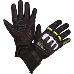 Modeka Air Ride Guanti moto, nero-bianco-giallo, dimensione S M per uomo