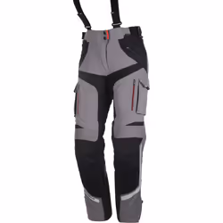 Modeka Panamericana Le signore moto tessile pantaloni, nero-grigio, dimensione 38 per donne