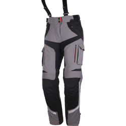 Modeka Panamericana Le signore moto tessile pantaloni, nero-grigio, dimensione 38 per donne