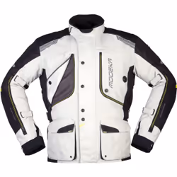 Modeka Aeris Giacca moto in tessuto, nero-grigio, dimensione 3XL per uomo